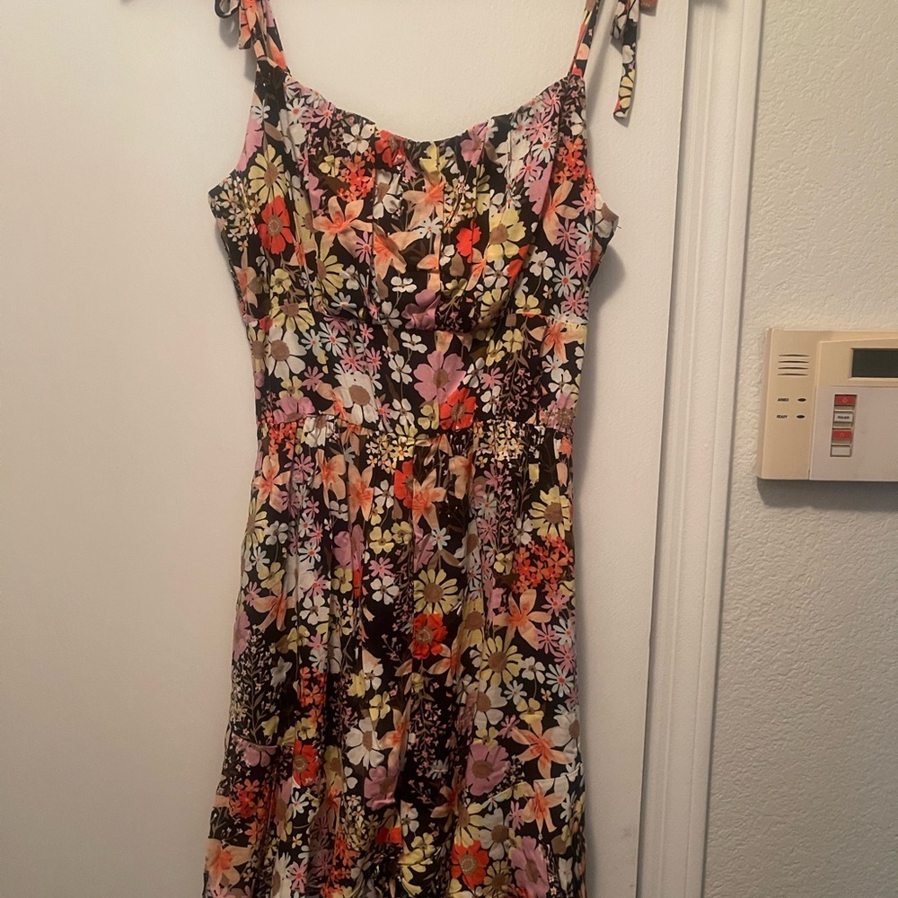 Vibrant Floral Midi Dress